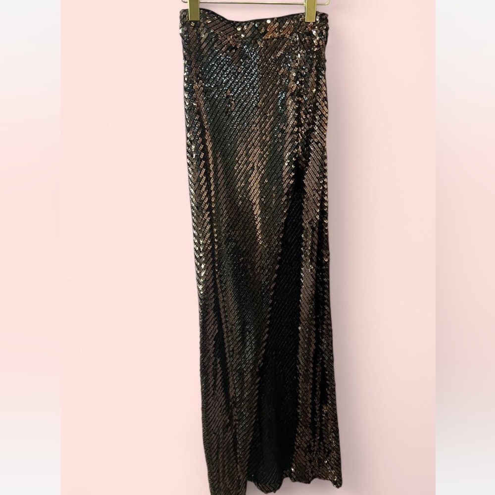 Black Brown Sequin Skirt